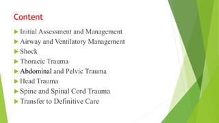 Assessment and management of trauma | PPTX