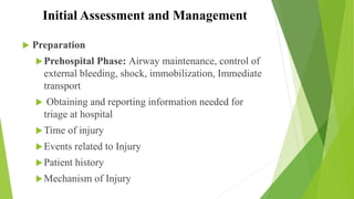 Assessment and management of trauma | PPTX