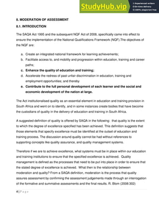 Assessment And Moderation In Higher Education | PDF