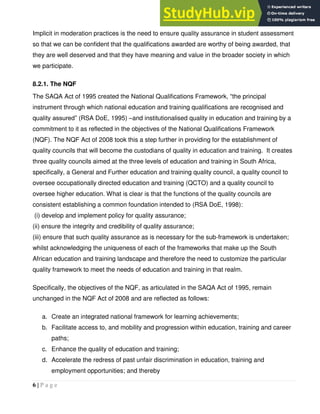 Assessment And Moderation In Higher Education | PDF