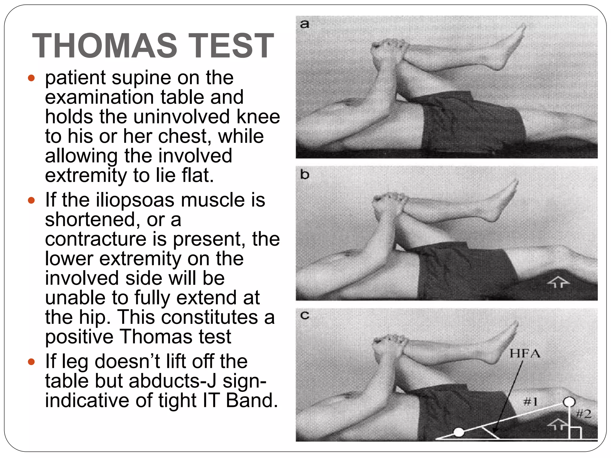 Assessment and special tests of Hip joint | PPTX