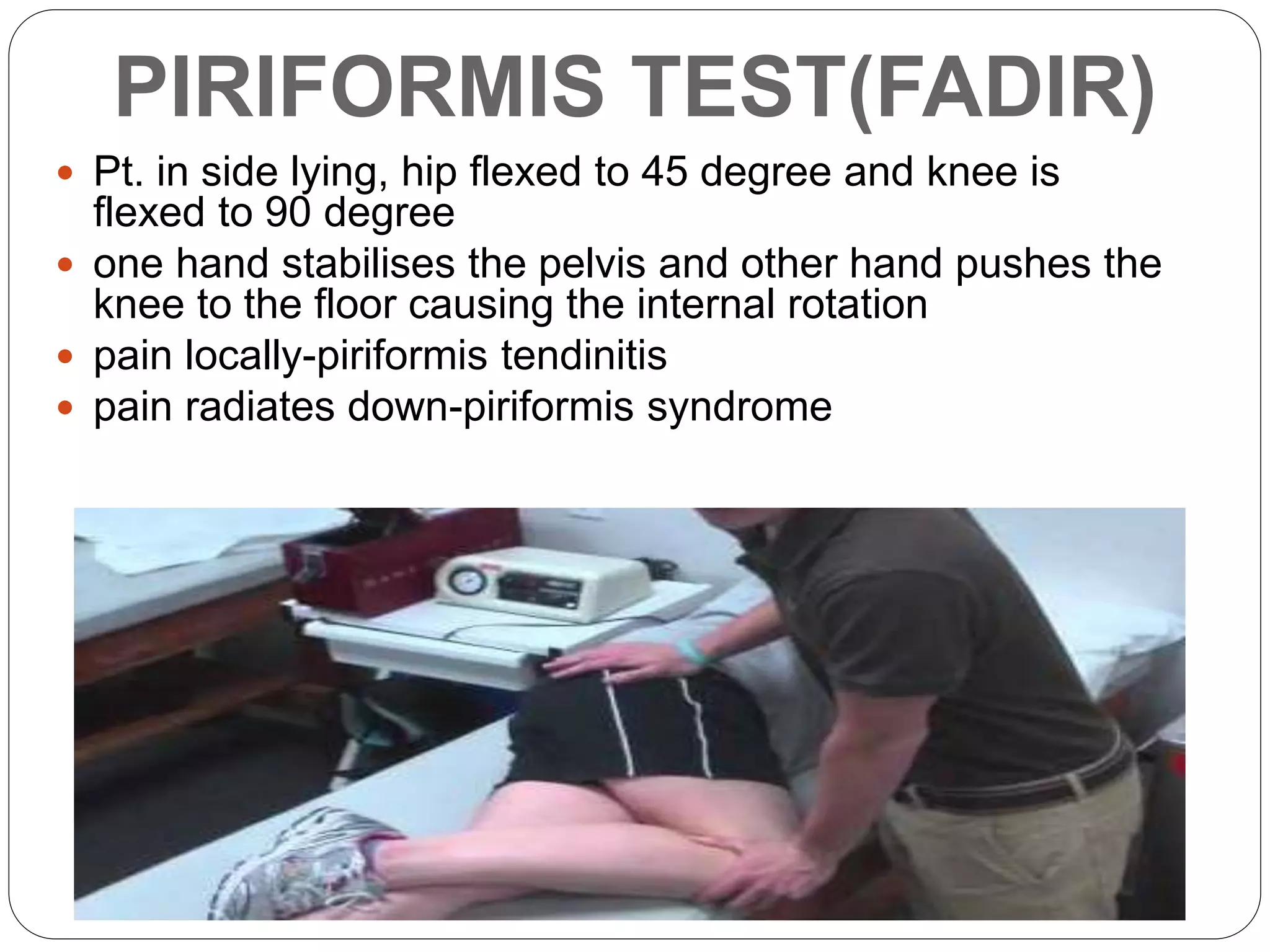 Assessment and special tests of Hip joint | PPTX