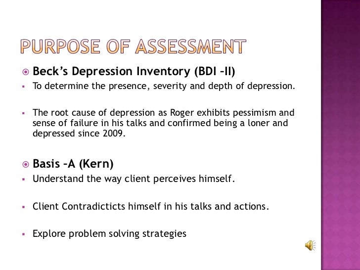 Beck depression inventory scoring