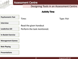 Assessment centers | PPTX