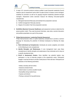 Assessment centre concept | PDF