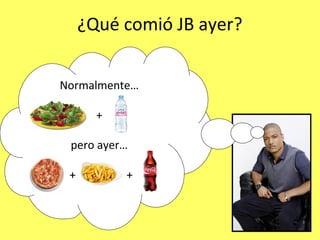¿Qué comió JB ayer?


Normalmente…

       +

 pero ayer…

 +         +
 