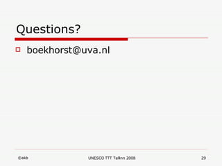 Questions? [email_address] 