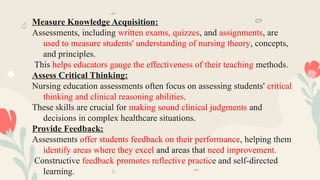 assessment and evaluation methods and strategies | PPTX