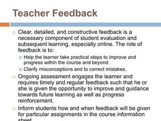 Assessment Feedback Evaluation Grading Ppt