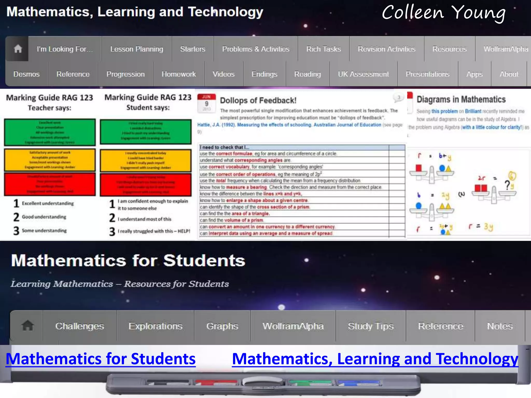 Mathematics for Students Mathematics, Learning and Technology
Colleen Young
 