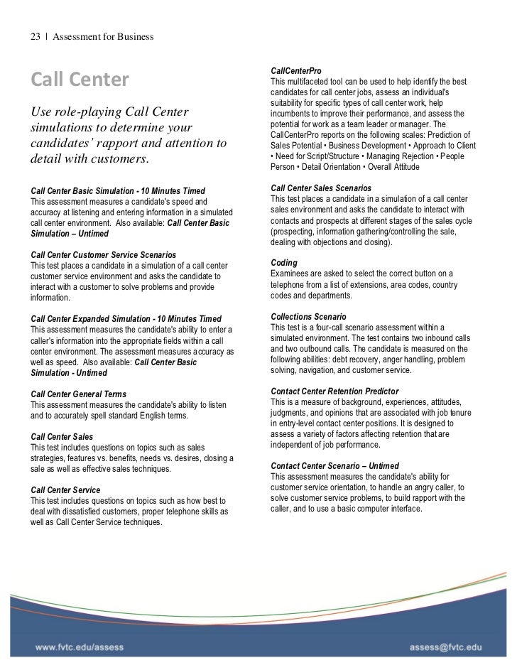 customer service skills test questions