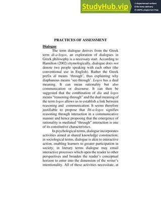 ASSESSMENT FOR LEARNING - BOOK | PDF