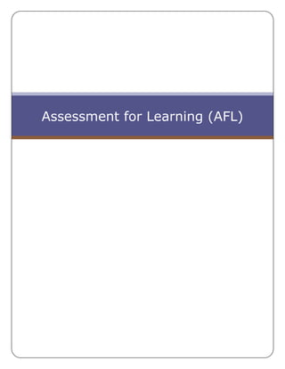 Assessment for Learning (AFL)<br />Assessment for Learning (AFL)<br />It is vitally important for students to understand how well they are doing and what they need to do in order to improve and achieve the highest grades they possibly can. Assessment for Learning (AFL) is the term used to describe this and examples of how we encourage / develop AFL within the Business & Economics Faculty are included below.<br />Firstly, it should be known that all examples of good or great practice listed below generally fall within QCA guideline definitions of what AFL looks like in practical terms, namely;<br />Use of effective questioning techniques in the classroom<br />Use of marking and feedback strategies (see next ‘Sharing Great Practice’ item for more details)<br />Sharing of learning goals with students and parents<br />Peer and self-assessment (students constructively analysing their own and each other’s work)<br /> <br />Use of effective questioning techniques in the classroom<br />High-level questioning can be used as a tool for assessment for learning. Teachers can:<br />use questions to find out what pupils know, understand and can do <br />analyse pupils' responses and their questions in order to find out what they know, understand and can do <br />use questions to find out what pupils' specific misconceptions are in order to target teaching more effectively <br />use pupils' questions to assess understanding.<br />Examples of questions used by Teachers within EBIT and across the school include<br />how can we be sure that...? <br />what is the same and what is different about...? <br />is it ever/always true/false that...? <br />how do you...? <br />how would you explain...? <br />what does that tell us about...? <br />what is wrong with...? <br />why is...true?<br />Exam Question are also regularly given to all our students and these help both prepare students for the real thing and help us to assess learning gaps. We can also provide good writing frames so that answers become fully developed.<br />4055110222885Sharing of Learning goals with students and parents<br />41090852042795In the pictures to the right you will see just a few examples of how we share learning goals with students. Firstly you can see assessment grading criteria permanently taped to a table for students and the teacher to refer to as they move around the classroom (this is also copied to personal folders so that students have a permanent record of what they are doing and what they need to do to get higher grades). Secondly, grading criteria within a personalised folder and highlighting of the current topic. Thirdly, missing work necessary to complete a particular grading criteria listed on the left hand side of the main lesson plan for the day. We also use numerous electronic spreadsheets and databases to do this same task. We keep parents involved by submitting information onto our SIMS database for Progress Days. We also hold regular meetings with Parents and in some cases publish performance data online (using codes known only to parents so that student names are not made public). Target and current grades are also recorded in Student Planners which go home to parents each day. Target marking in books is also common practice (at the end of each enquiry in GCSE Business & Economics for example). <br />24765052070329565071120<br />Use of Peer and self-assessment<br />292735148907533153351049655This is a regular feature of lessons within the Department. In the photos below you can see students completing the task of checking whether each other’s pictures match the definitions given on the board. Students can advise each other of mistakes before they are glued permanently onto paper and stored in their folders (Year 12 Skills for Working Life pictured with Teacher Pat Johnson).<br />An increasingly  common practice in EBIT and across the School is the use of “Think Pair Share” –<br />Ask your students to get together in pairs. If need be, have some of the students move. If you have an odd number of students, allow one group of three. It's important to have small groups so that each student can talk. Open-ended questions are more likely to generate more discussion. <br />Ask a question. <br />Give students a minute to two (longer for more complicated questions) to discuss the question and work out an answer. <br />Ask for responses from some or all of the pairs.<br />Examples of think-pair-share questions include: <br />Describe and interpret the image. <br />Before we start talking about the global credit crunch, have there been periods of economic downturn like this in the past? If so, when did such periods occur and what is the evidence? <br />From the data provided, what was the break-even point? <br />What kinds of jobs do you think require people with knowledge of marketing strategies? <br />You can use the student responses as a basis for discussion, to motivate a lecture segment, and to obtain feedback about what your students know or are thinking.<br />Write-pair-share, a variation of think-pair-share, gives students a chance to write down their answer before discussing it with their neighbor. You may wish to collect written responses from each student or each pair before or after discussing the answer. <br />Advantages of the think-pair-share technique are that <br />it's quick <br />it doesn't take much preparation time <br />the personal interaction motivates many students with little intrinsic interest in science <br />you can ask different kinds and levels of questions <br />it engages the entire class and allows quiet students to answer questions without having to stand out from their classmates. <br />you can assess student understanding by listening in on several groups during the activity, and by collecting responses at the end<br />