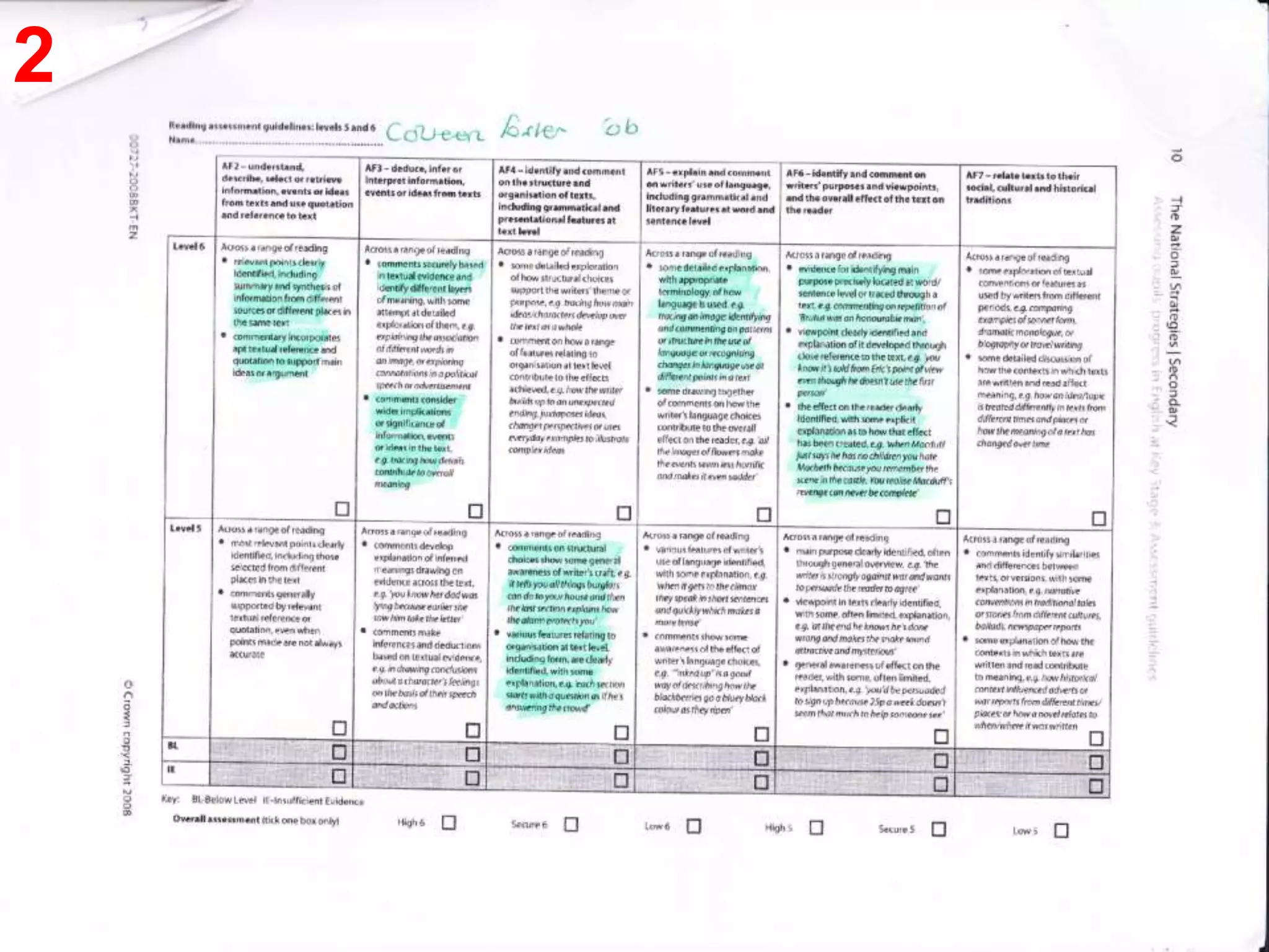 Talk to the person next to you and be prepared to come back with an answer to this question: What does Assessment For Learning look like in the classroom?