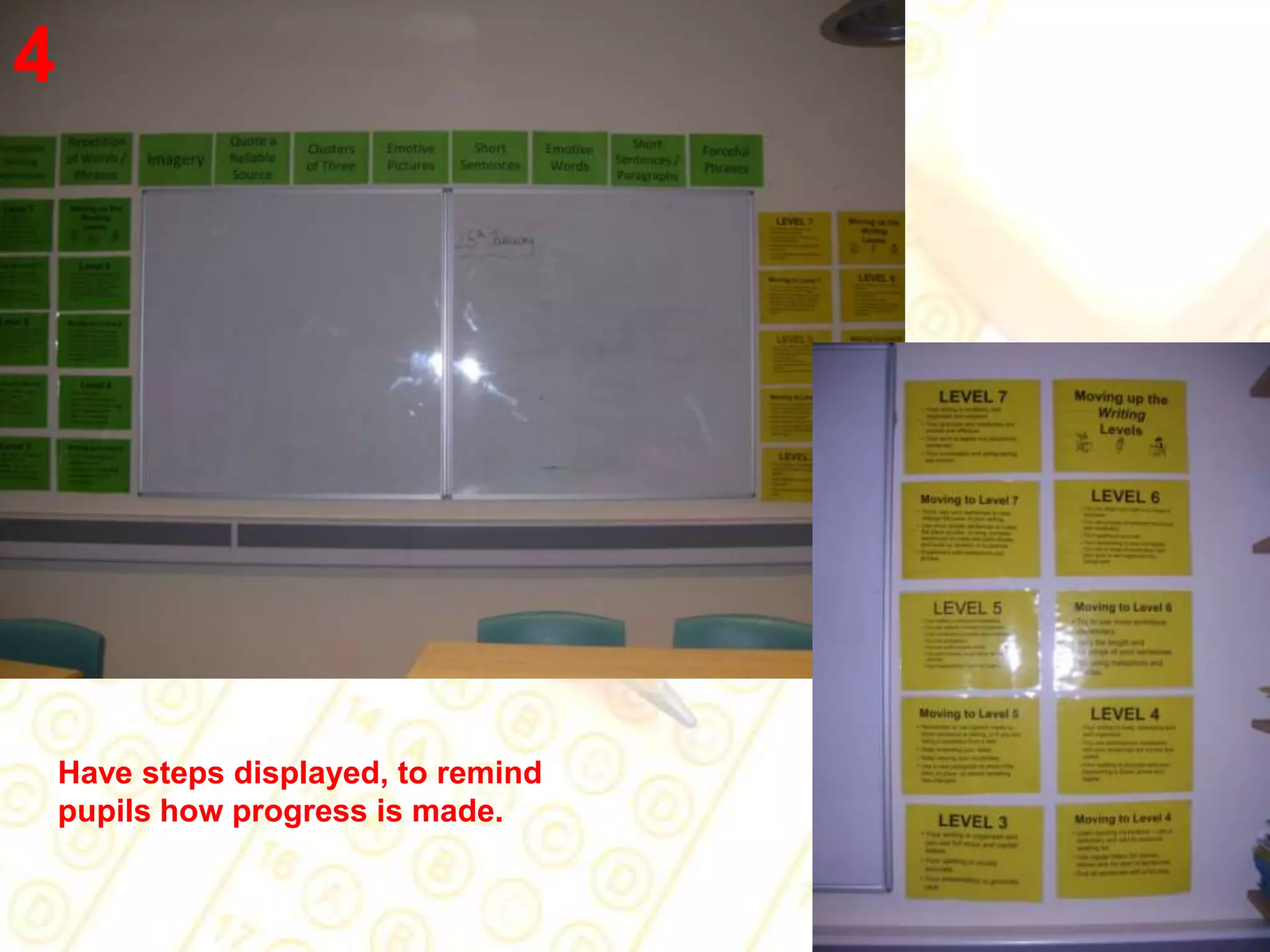 Peer markingMark Scheme• School sign = 1 point• Door knob = 1 point• Path to school = 1 point• Tree = 2 point• Swimming pool = 2 points• Car park = 2 points• A pupil wearing a blazer and tie (tied up to the neck) = 1 pointTotal = 10 pointsYou are about to see a vital part of AFL – Why is it? 