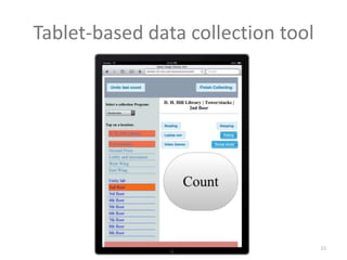 Tablet-based data collection tool10