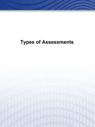 Types of Assessments 