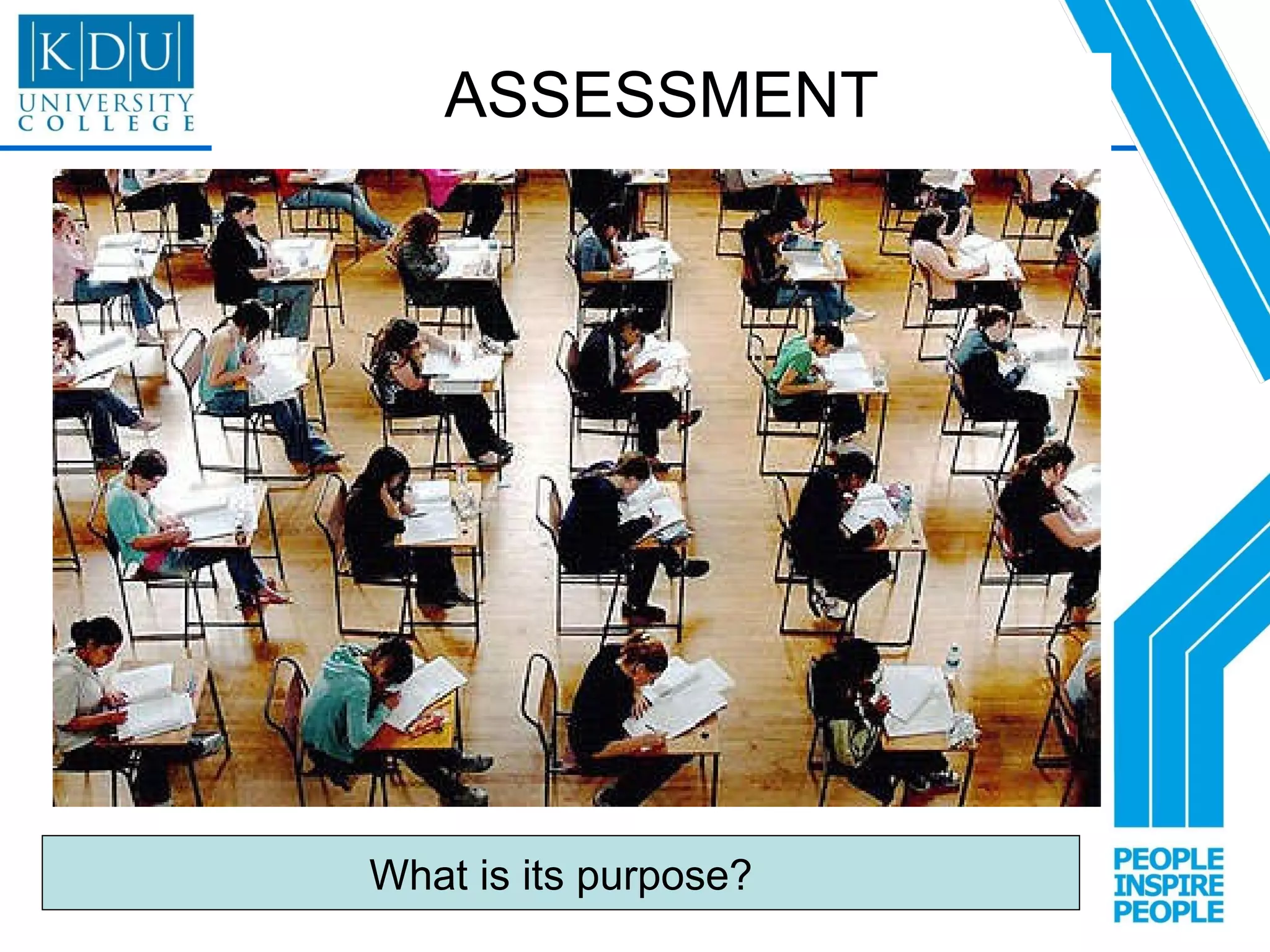 ASSESSMENT What is its purpose? 