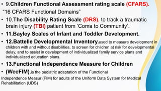 Methods of assessment in paediatrics rehabilitation | PDF