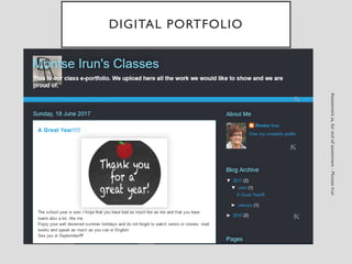 DIGITAL PORTFOLIO
 