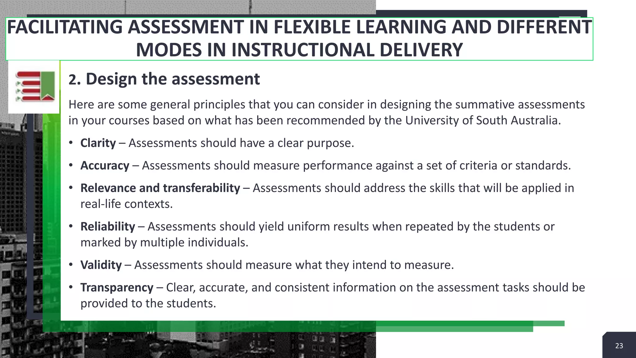 Assessment in Flexible Learning Mode | PDF