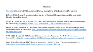 References
Assessmentliteracy.org. (2018). Assessment Literacy: Making Sense of K-12 Assessment for Learning.
DuPre, C. (2...