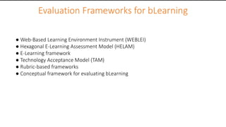 Assessment in Blended Learning | PPTX