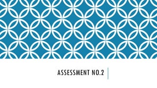 ASSESSMENT NO.2
 