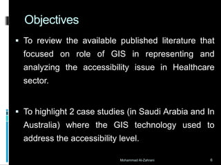 Assessment of accessibility to healthcare facilities using GIS (Review ...