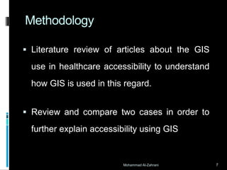 Assessment of accessibility to healthcare facilities using GIS (Review ...