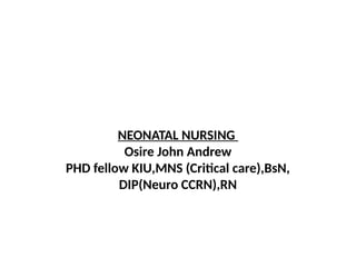 Comprehensive Overview of the Apgar Score in Neonatal Nursing | PPTX