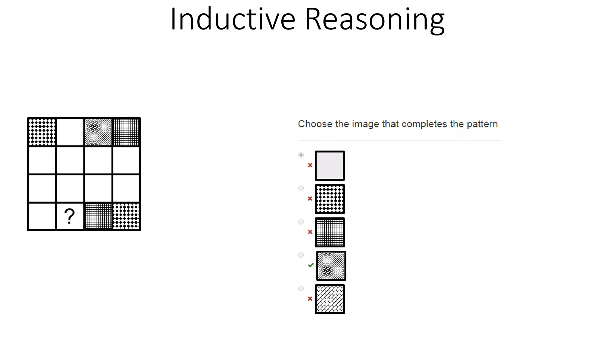 Inductive Reasoning
 