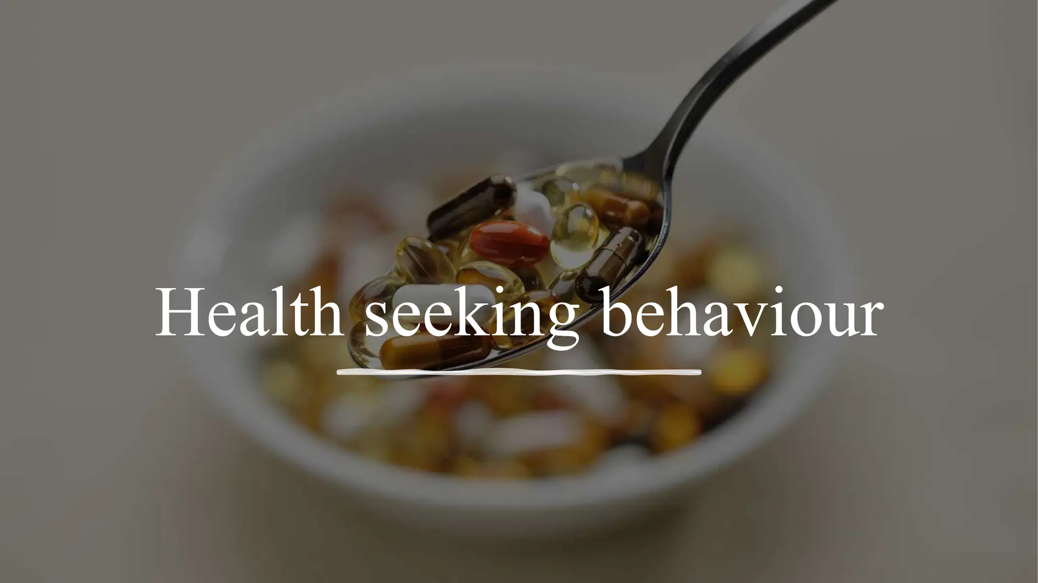 Assessment of barriers to good health and health seeking behaviour | PPTX