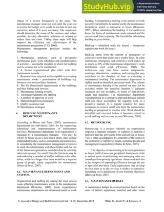 Assessment Of Building Maintenance Management Practices Of Higher ...