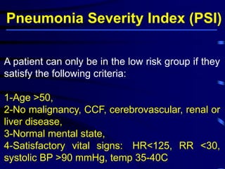 CAP Severity by Pneumonia Scores