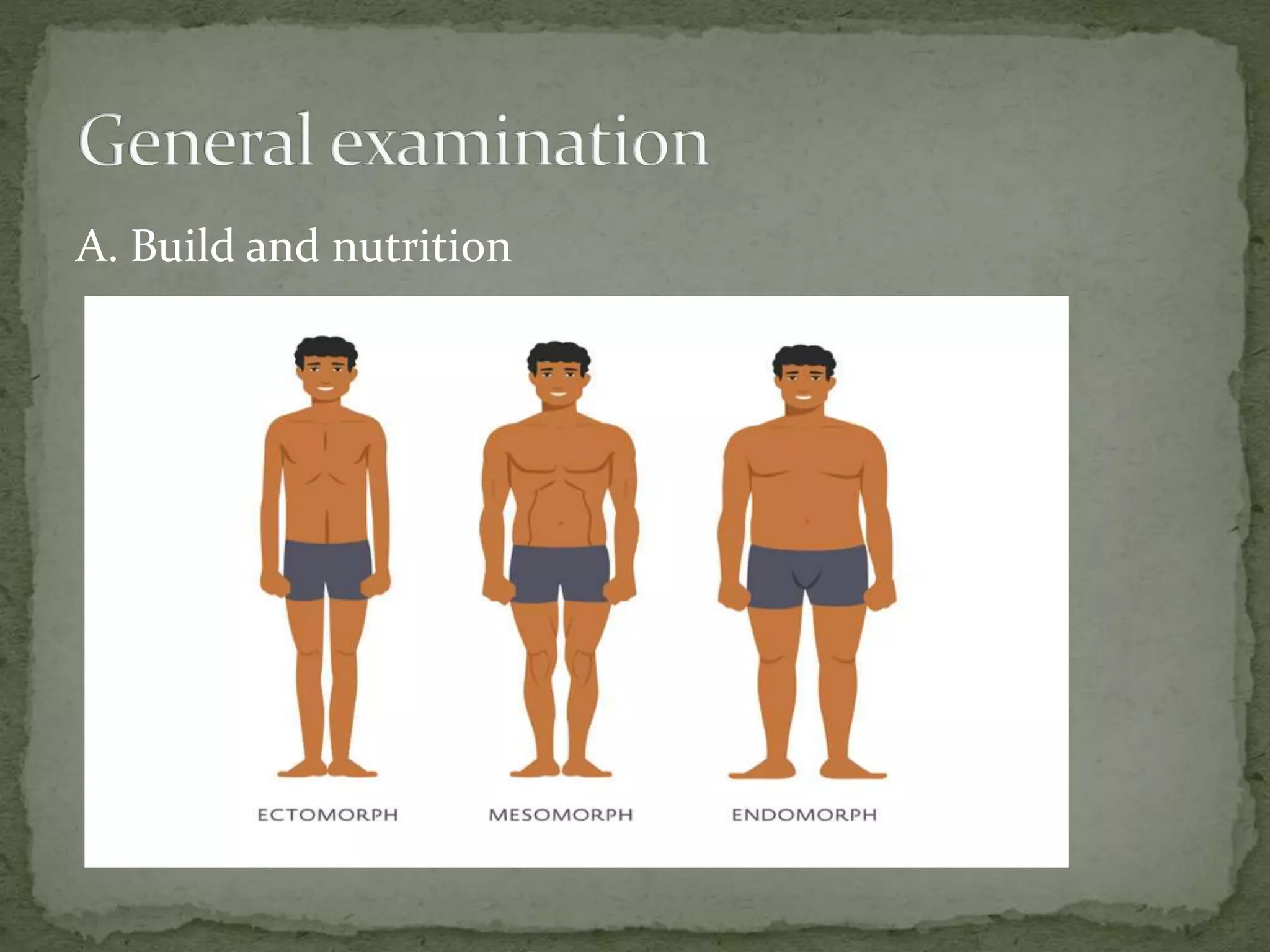 A. Build and nutrition
 