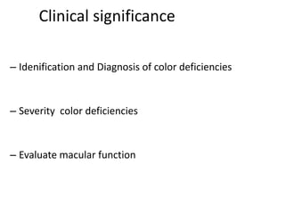 Assessment of color vision | PPT