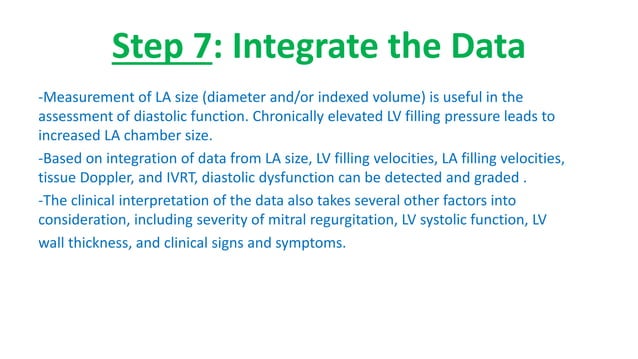 Assessment of diastolic function by echo | PPTX