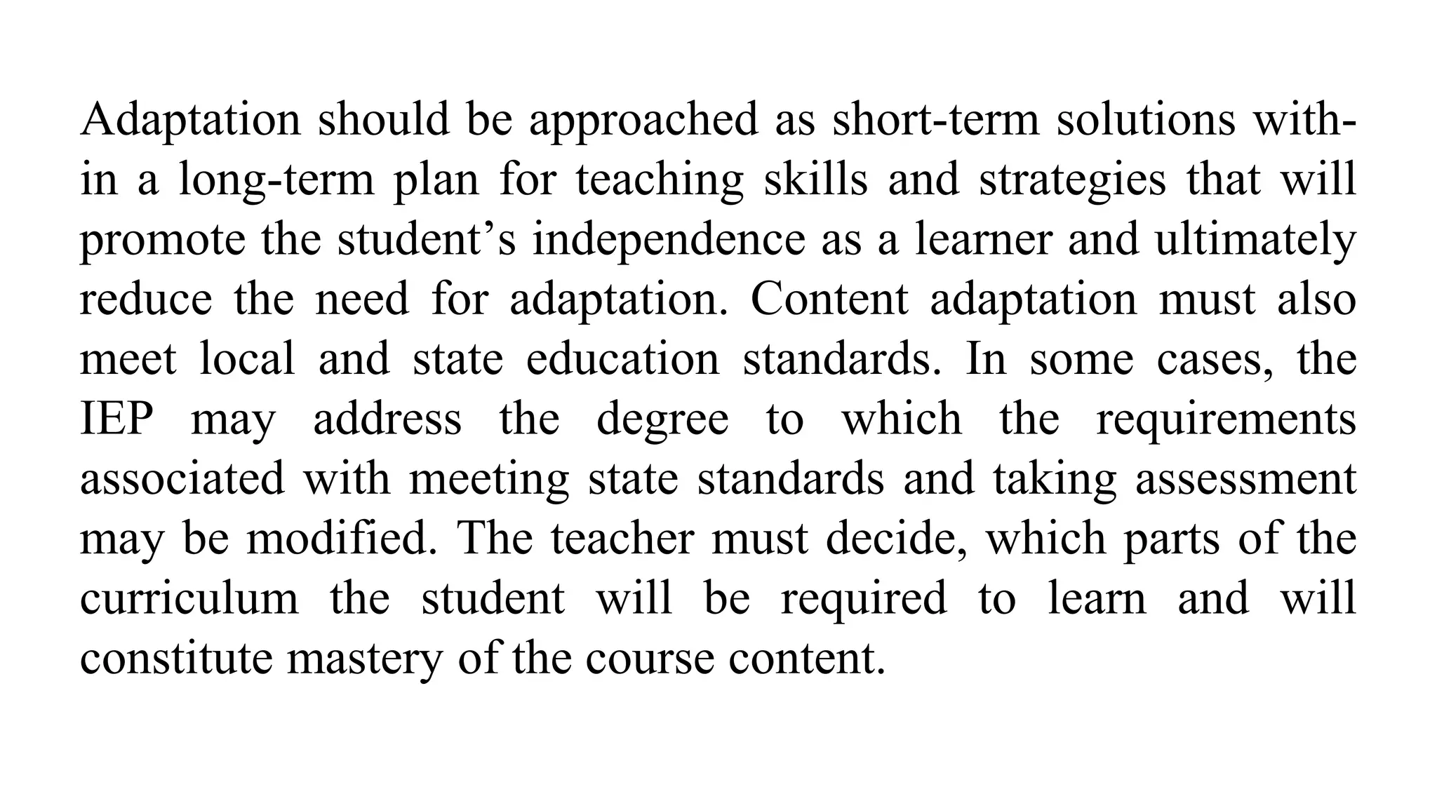 Assessment of educational needs | PDF