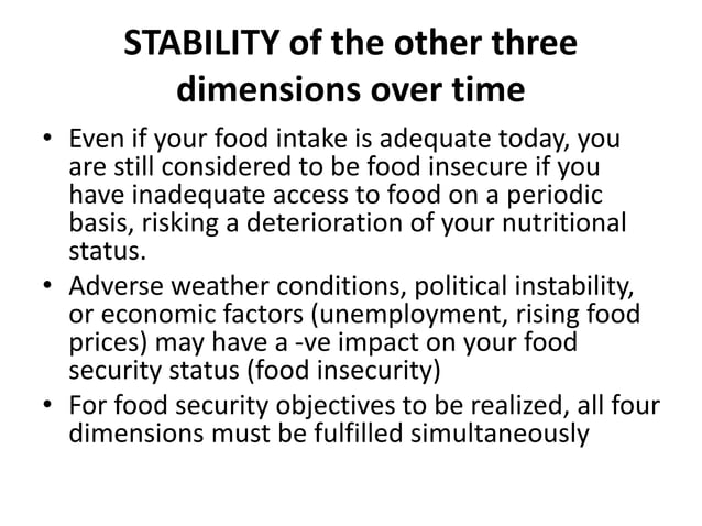 ASSESSMENT OF FOOD SECURITY.pptx | Nutrition | Healthy Living