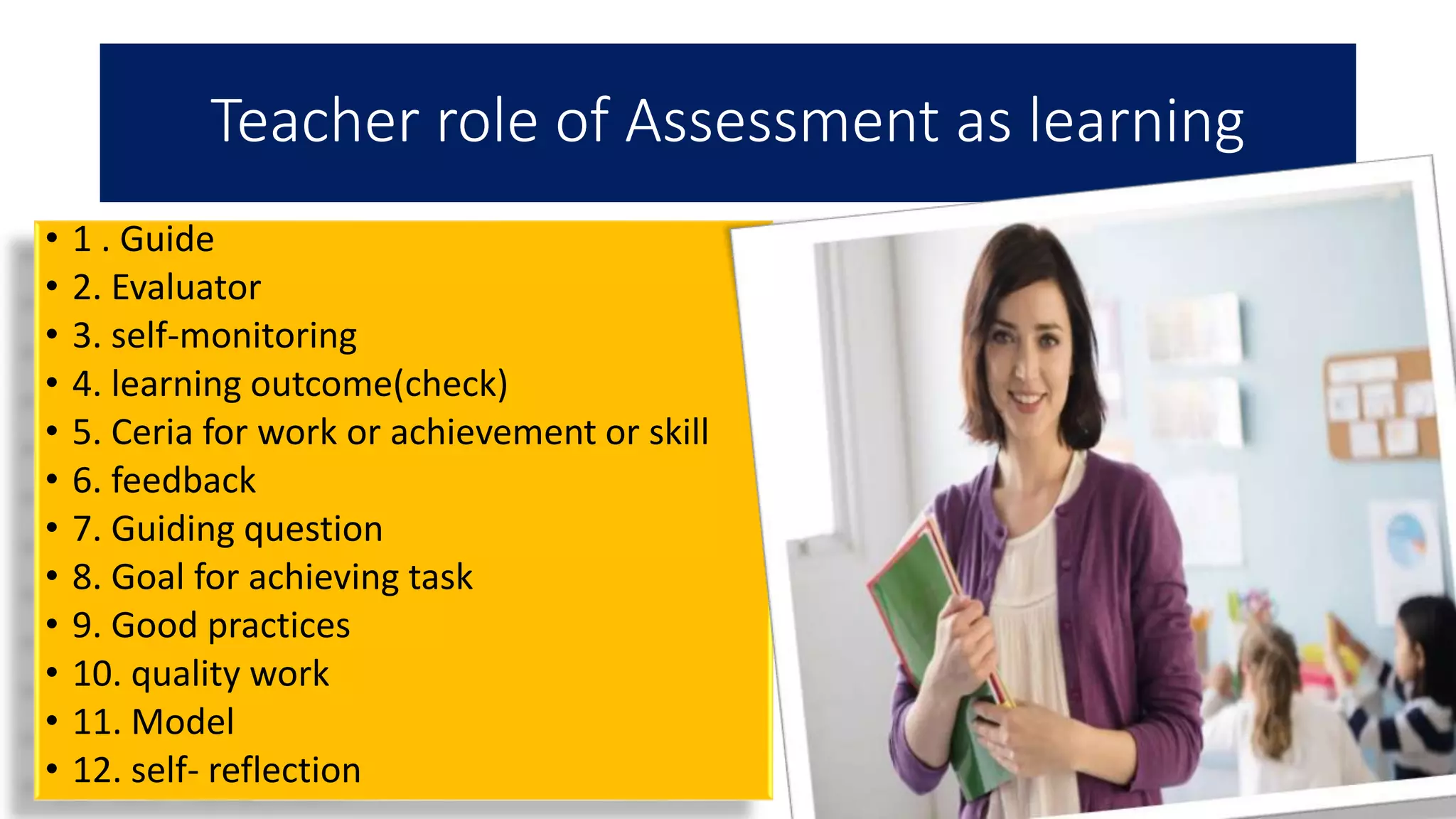 Assessment of for as learning+ | PPTX