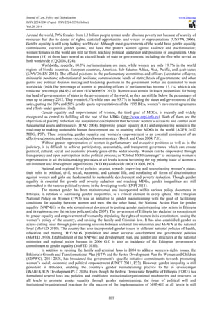 Assessment of gender equality in ethiopia | PDF