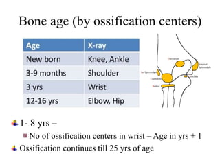 Critoe Age Ranges Assessment of Growth and Development in Infants and Children | PPTX