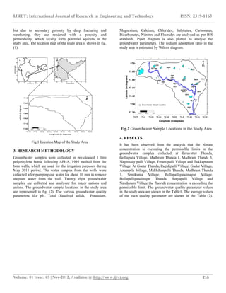 Assessment of groundwater quality for irrigation use | PDF