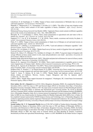 Contamination Dar Assessment of heavy metal contamination in green leafy | PDF
