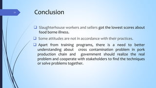 Assessment of hygienic practices among pig slaughterhouses and markets in Chiang Mai Province, Thailand