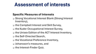 Vocational Preference Inventory.pdf Assessment of interest.pdf swwwewewewewhen | PDF