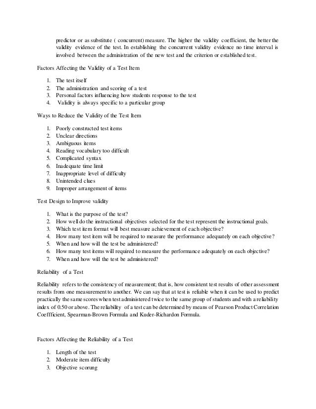 Assessment Of Learning Assessment Of Learning
