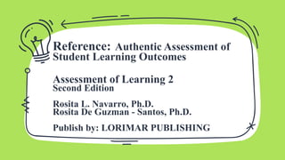 Assessment of Learning - BSED 2 powerpoint presentation | PPTX