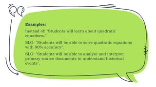 Assessment of Learning - BSED 2 powerpoint presentation | PPTX